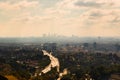 Highway network, morning in Los Angeles